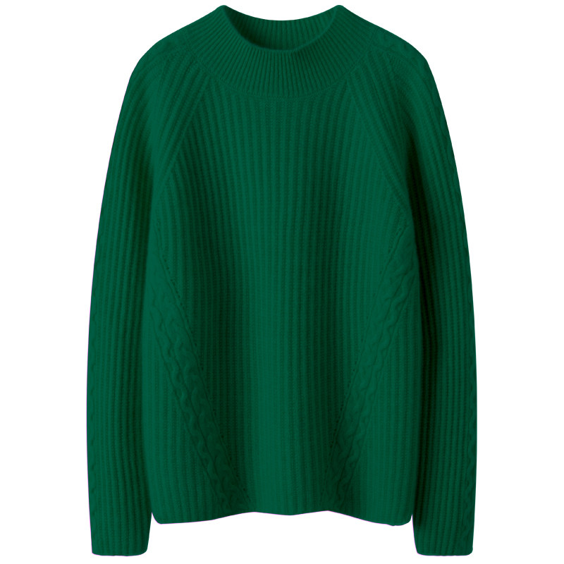 真的好惊艳！加厚羊绒衫女100纯山羊绒半高领宽松纯羊绒毛衣,淘宝优惠券,粉丝福利购,淘宝优惠卷