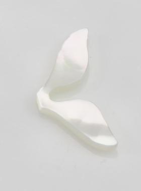天然白蝶贝鱼尾手工饰品配件