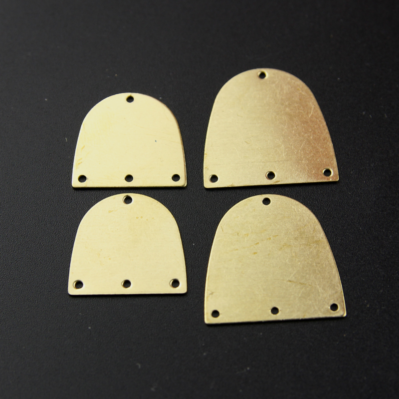 5个黄铜金属几何形多孔手工DIY吊坠流苏复古头发饰耳环材料配件 - 图0