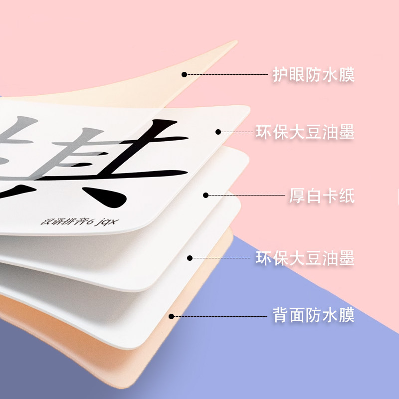一年级上册下册识字写字认字生字组词预习卡片人教版小学生一年级上册下册语文教材课本同步汉语拼音字母20以内加减法口算题卡片