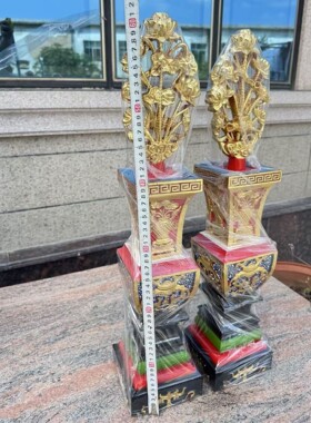 彩色大五供宴王套川头组合五件套