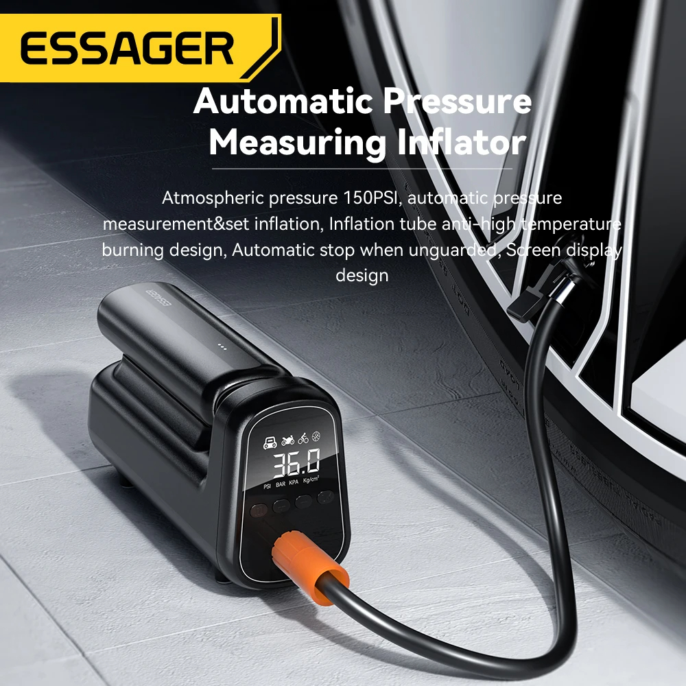 Essager 8000Pa Wireless Car Vacuum Cleaner Cordless Handheld - 图2