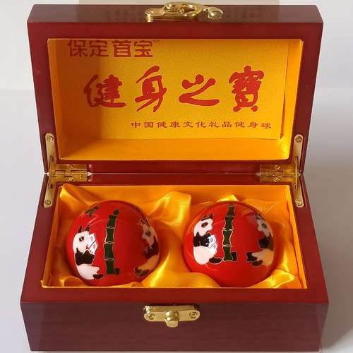保定铁球健身球中老年手球保健球空心铃音球手握手转球礼品球 - 图0
