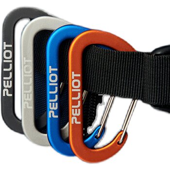 Pelliot carabiner D type 2 hook outdoor keychain aluminium alloy backpack fast plug-in security insurance lock