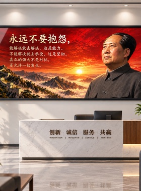 伟人领袖画像挂画 客厅办公室会议室装饰画现铝合金玻璃相框挂画