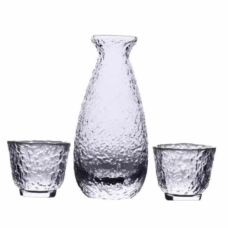 日式玻璃温酒器套装梅子酒清酒酒具家用锤纹清酒温酒壶梅子酒酒具,淘宝优惠券,粉丝福利购,淘宝优惠卷