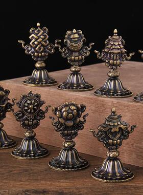 吉祥摆件居家佛堂金黄色密宗法器