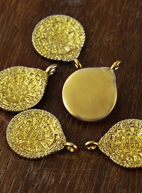 新款九紫离火运手机背面装饰品彩绘工艺纯铜贵人助大运纯铜卡片