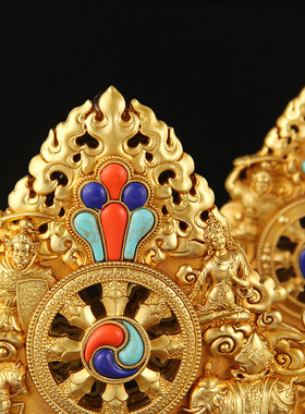 佛前摆件供佛套装 密宗百宝座八吉祥七政宝八瑞物五妙欲轮王七珍