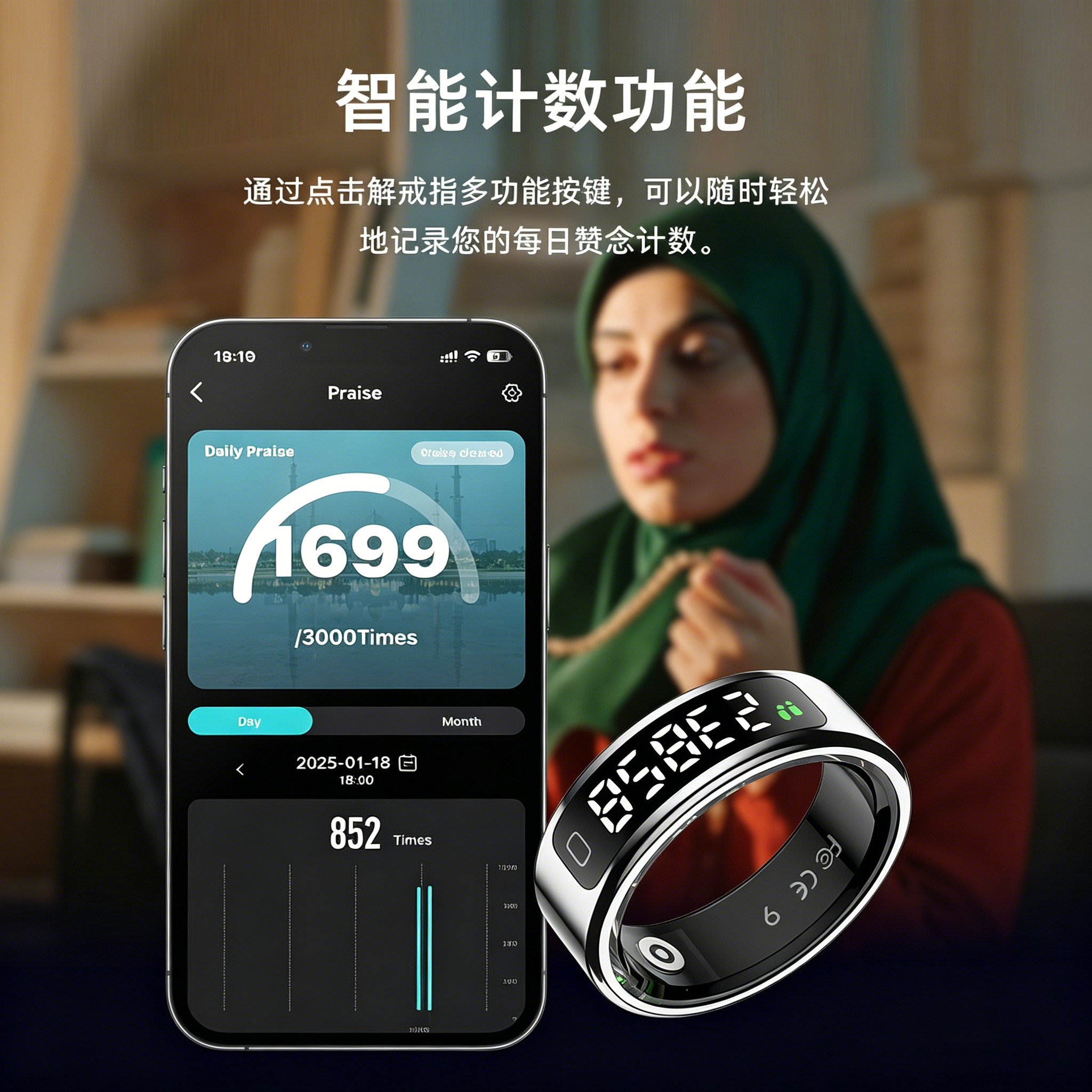 Touch smart ring remote control