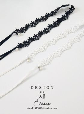 结婚礼服配饰绑带项链女choker