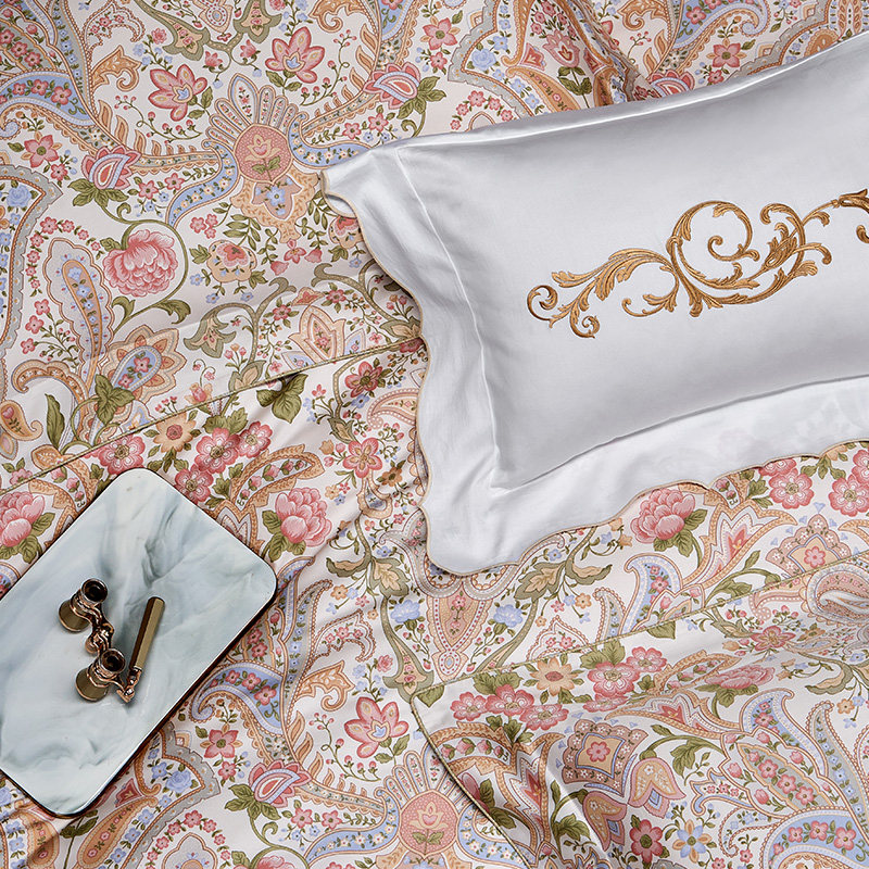 ROYALCOVER/罗卡芙欧式奢华长绒棉纯棉贡缎床笠床单四件套 露西,淘宝优惠券,粉丝福利购,淘宝优惠卷