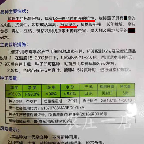 茄子嫁接专用砧木种子托鲁巴姆种籽纯野生抗病强5克装春夏秋冬季 - 图1