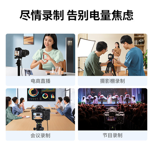 绿联np-fz100相机假电池外接电源适用索尼sony A7M4 a7m3 A7c2 zve10二代 A7R3 a7s3 A7R4 A6700单反视频直播 - 图3