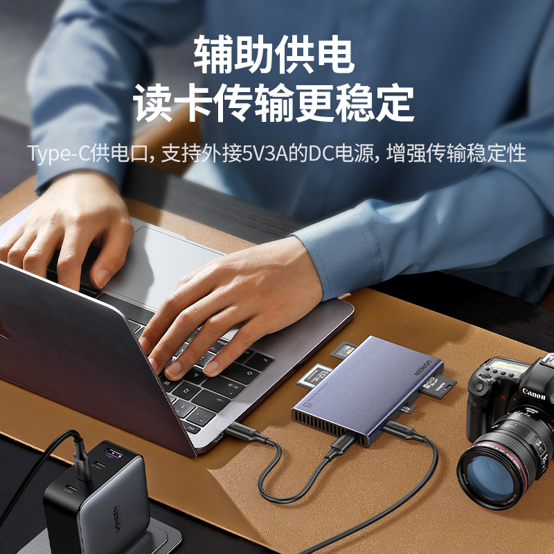 绿联多功能cfb卡cfa读卡器CFexpress存储卡连接typec口usb3.2高速相机适用于索尼a7m4/a7r5摄像4K8k视频RAW-图2