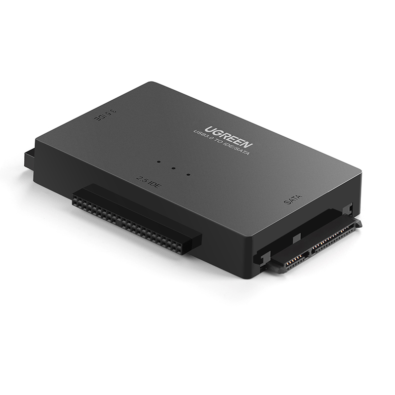 绿联ide转USB3.0易驱线串口sata外置接3.5英寸2.5通用台式机电脑笔记本连接机械ssd固态硬盘转接口光驱读取器 - 图0