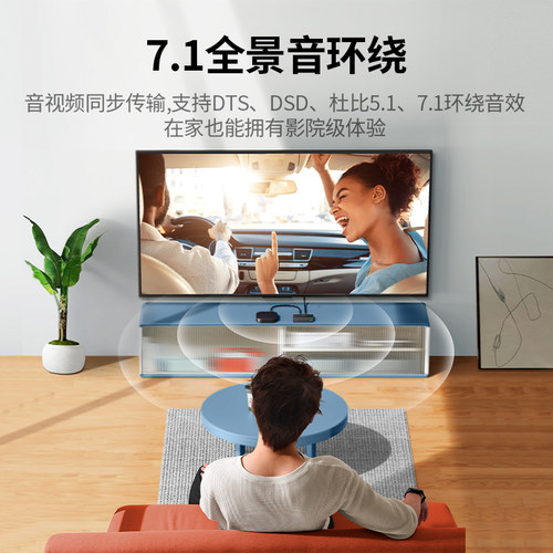 绿联hdmi分配器一分二同时显示一进二出分屏器4k高清线接电脑音视频信号分频转换一拖二扩展切换画面同屏共享 - 图2