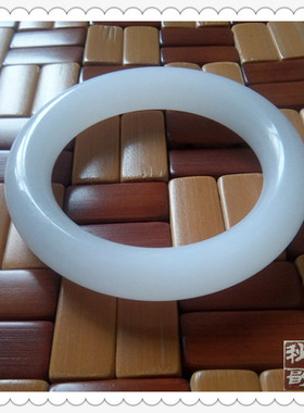 保真天然戈壁玉羊脂白手镯金丝玉玉镯昆仑玉福镯正圆条镯子