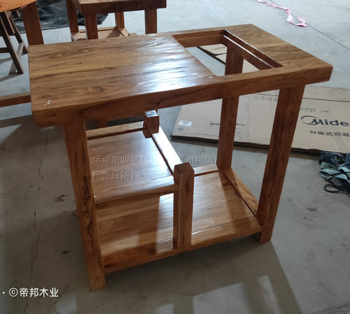 老榆木原生态原木实木家具纯实木小茶几茶桌小茶桌简约现代茶台 - 图2
