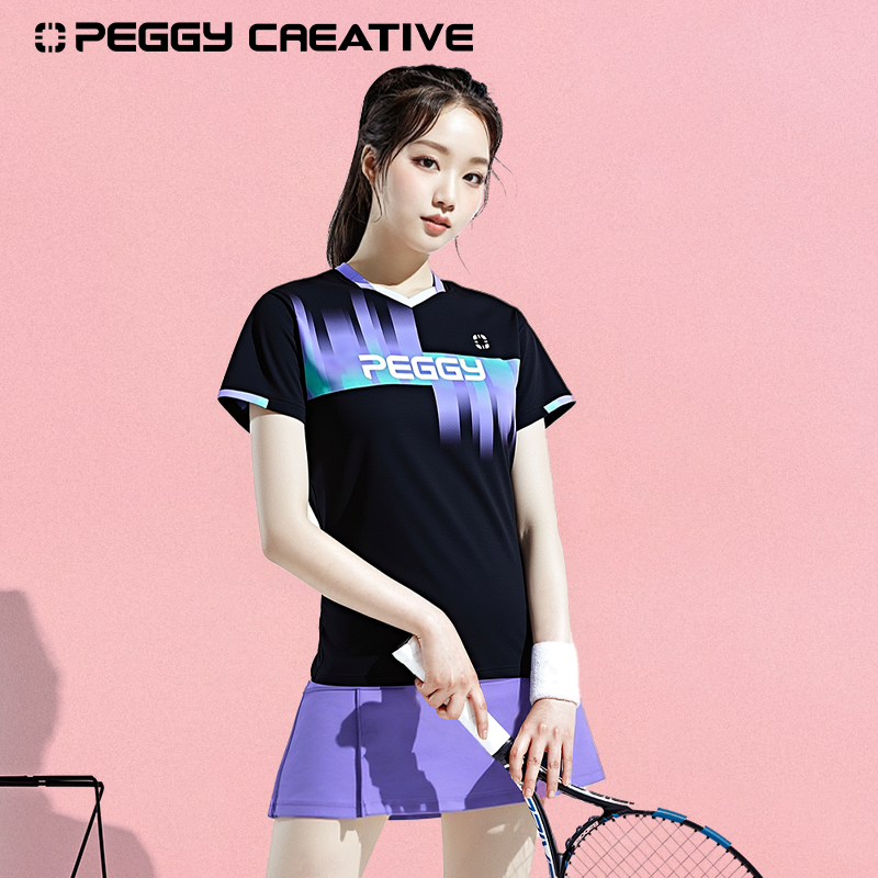 韩国佩极羽毛球服男女同款短袖运动速干大赛服训练服T恤可定制,淘宝优惠券,粉丝福利购,淘宝优惠卷