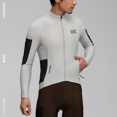 GRC秋冬RESEARCH加绒保暖山地公路车自行车骑行服骑行上衣外套男 - 图0