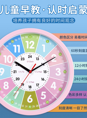 汉时创意可爱儿童装饰挂钟