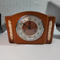 Shanghai Clock Factory Sanwu brand 555 old mechanical clock produced in May 1975 at the end of the Cultural Revolution with an all-copper movement