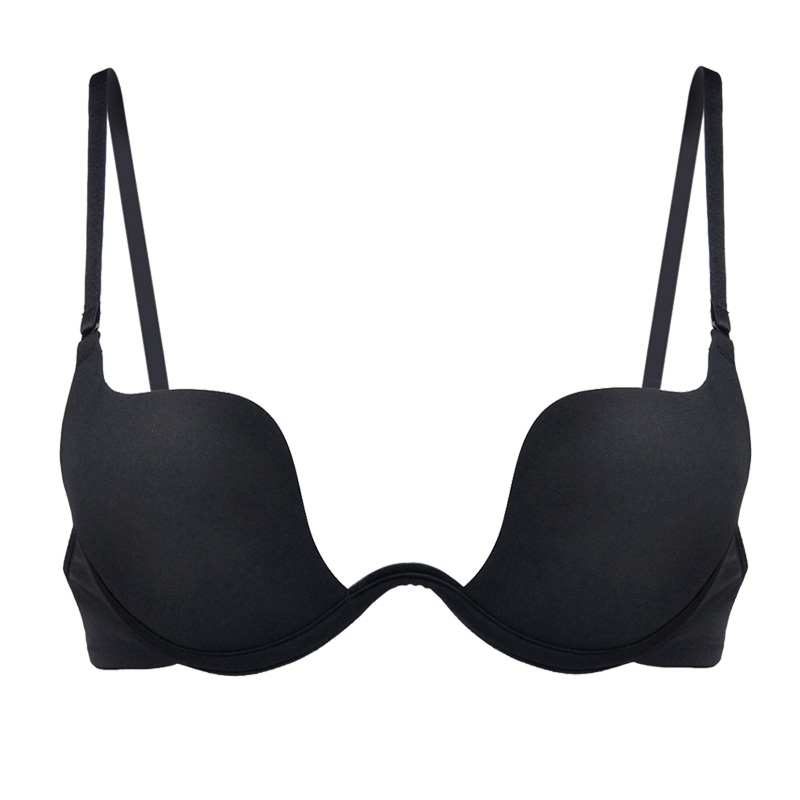 美背聚拢上托性感深u型隐形大内衣 芒果小姐内衣文胸