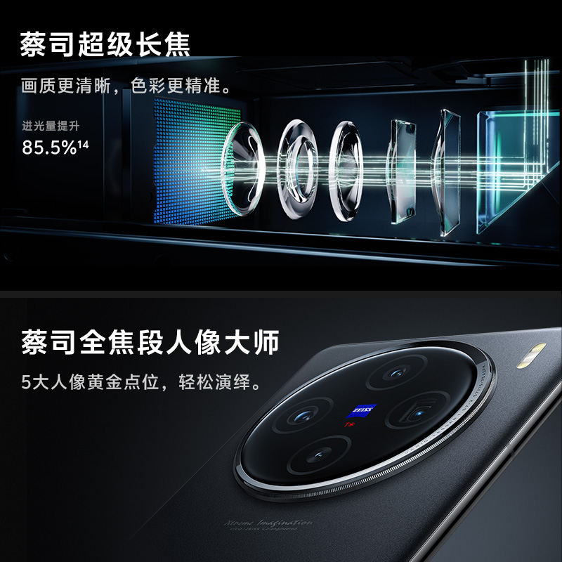 vivo X100新品蓝晶×天玑9300旗舰芯片闪充拍照手机官网店官方vivox100正品 - 图2