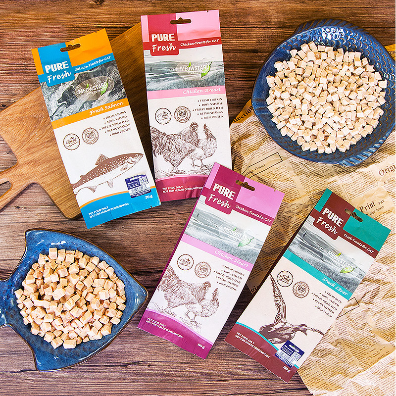逗哒乐 喵达猫冻干零食鸡胸肉袋装三文鱼幼猫鸭肉高蛋白增肥发腮,淘宝优惠券,粉丝福利购,淘宝优惠卷
