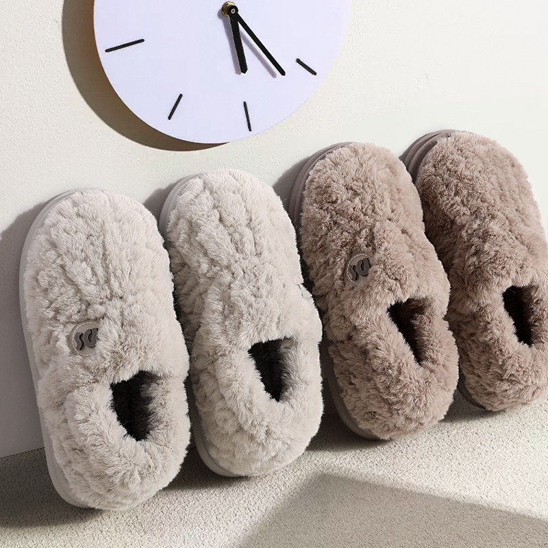 棉拖鞋男士冬季2025新款包跟室内家居厚底家用保暖毛毛绒棉鞋女款,淘宝优惠券,粉丝福利购,淘宝优惠卷