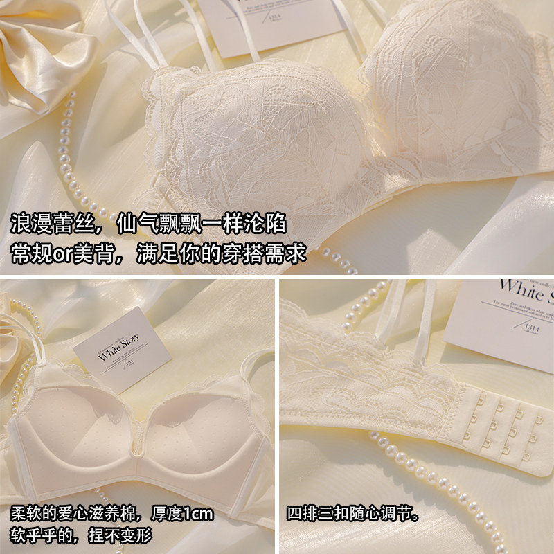 内衣女新款2021爆款小胸聚拢 嫦香诗文胸
