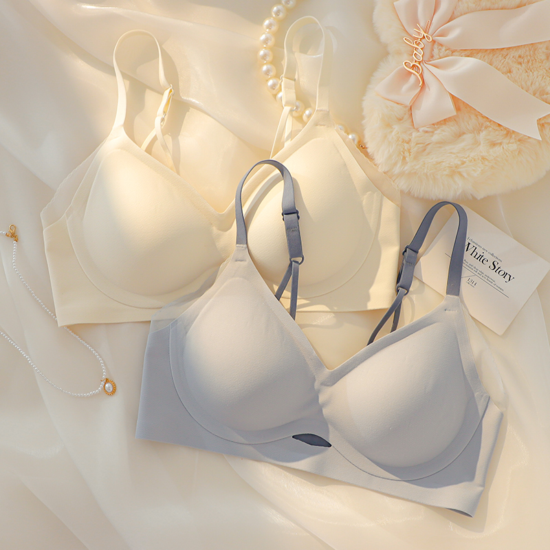 无痕夏季无钢圈收副乳防下垂文胸 嫦香诗文胸