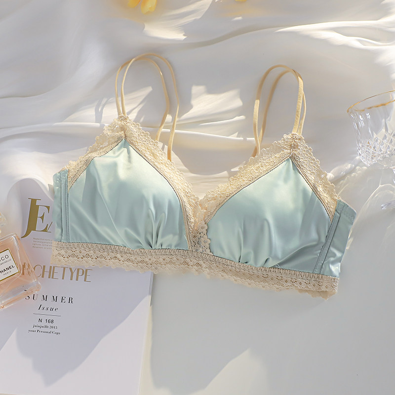 小胸聚拢夏季无钢圈2021新款内衣 嫦香诗文胸