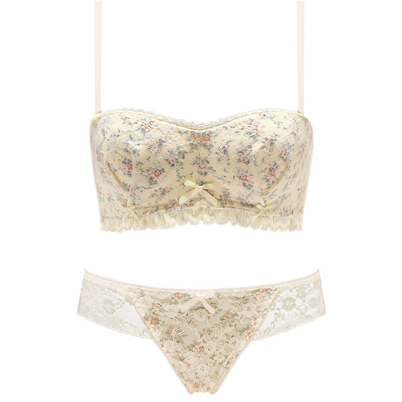 女夏小胸聚拢纯欲性感显大文胸罩 嫦香诗文胸