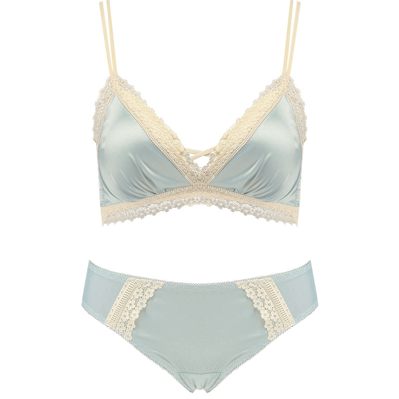 小胸聚拢夏季无钢圈2021新款内衣 嫦香诗文胸