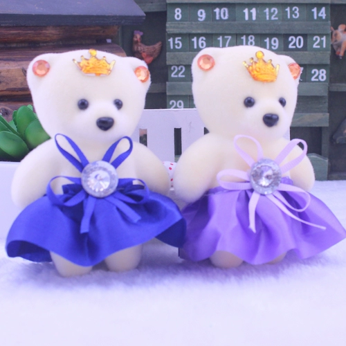 Рождественская мультяшная кукла из пены, цветочный магазин, набор материалов, с медвежатами, букет