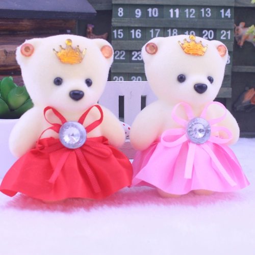 Рождественская мультяшная кукла из пены, цветочный магазин, набор материалов, с медвежатами, букет