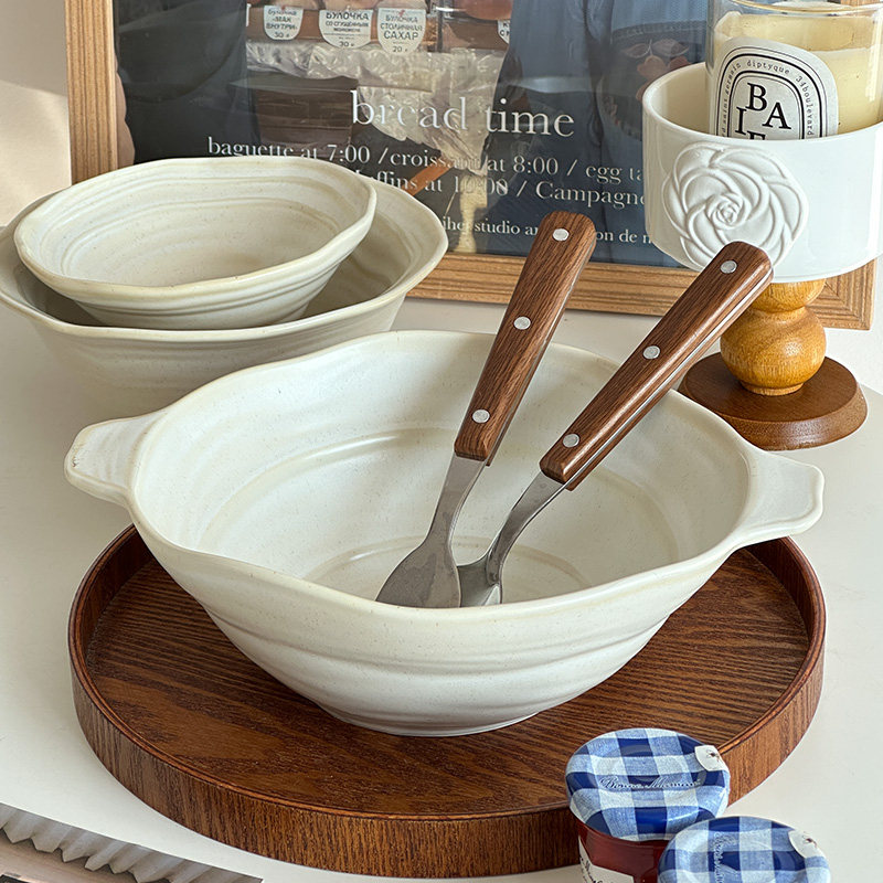 穆尼特别好看斗笠碗汤碗高级感甜品碗面碗复古窑变釉餐厅日式做旧