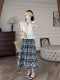 Zhang Sesou 25SS ນາງສາວ Romandy ເສື້ອ V-neck French ruffled sleeves small flyated top chic
