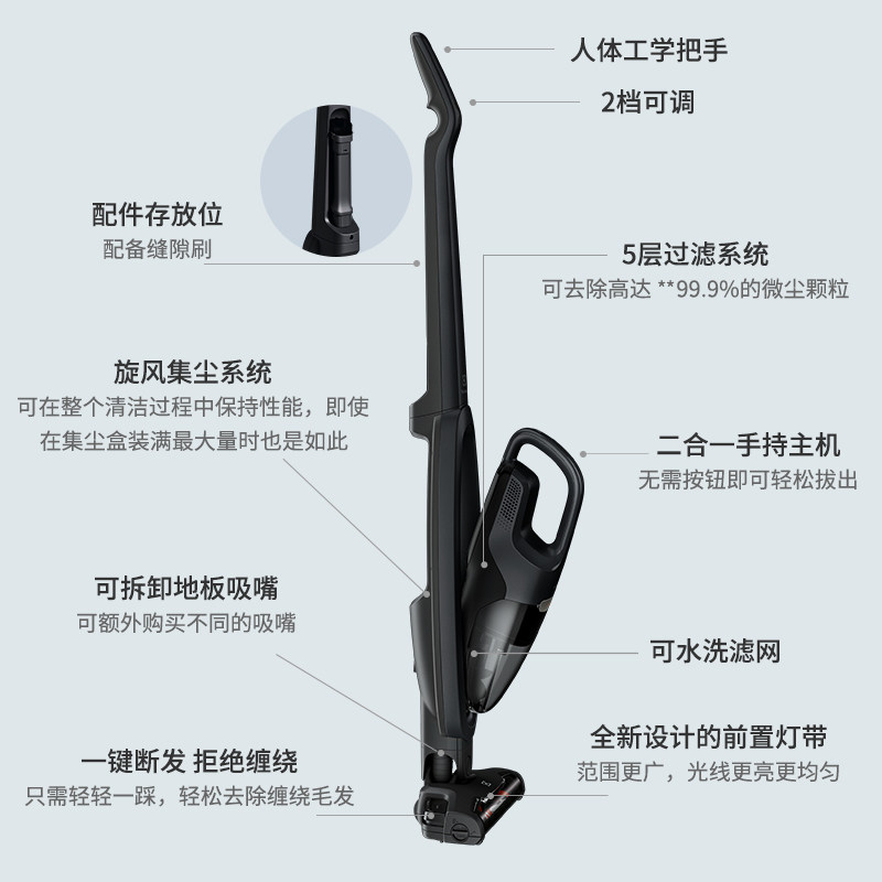 伊莱克斯手持式小型家用大吸尘器 伊莱克斯生活电器吸尘器