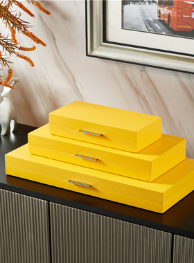 新中式饰品收纳盒简约样板房木