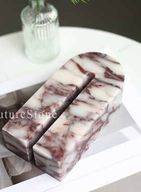 ins风现代天然大理石拱门摆件高级感样板间酒店玄关装饰拍摄道具