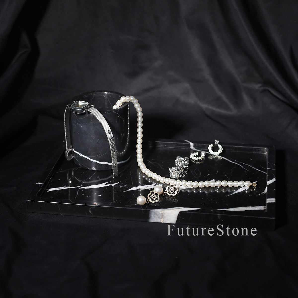 【全网热卖】欧式大理石托盘天然高级感置物盘收纳洗漱台香薰摆台,淘宝优惠券,粉丝福利购,淘宝优惠卷