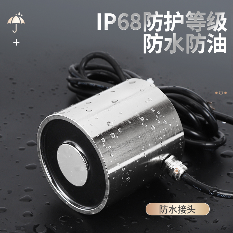 YR-P80/80吸盘式电磁铁 吸力300KG直流夹具电吸盘 DC12V24VAC220V - 图1