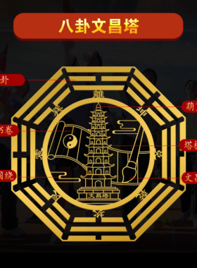 文昌塔旗舰店九13十三层摆件纯铜