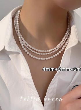 轻奢小众气质珍珠项链