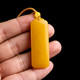 Natural Hetian Jade Topaz Ping An Brand Pendant