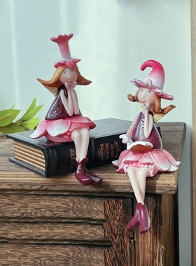 田园风花仙子树脂摆件 创意可爱少女心桌面装饰