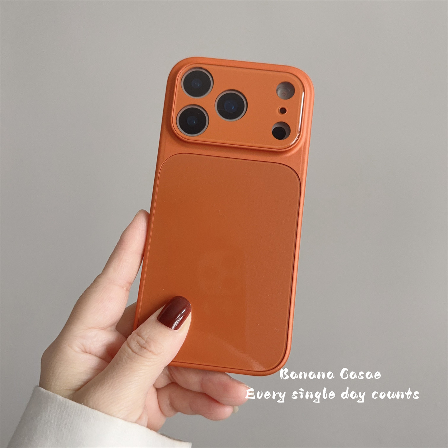 BananaCase高级感简约橙色大视窗镜头膜适用iPhone17苹果16promax手机壳17pro新款15pro防摔13/14pro保护套硬,淘宝优惠券,粉丝福利购,淘宝优惠卷
